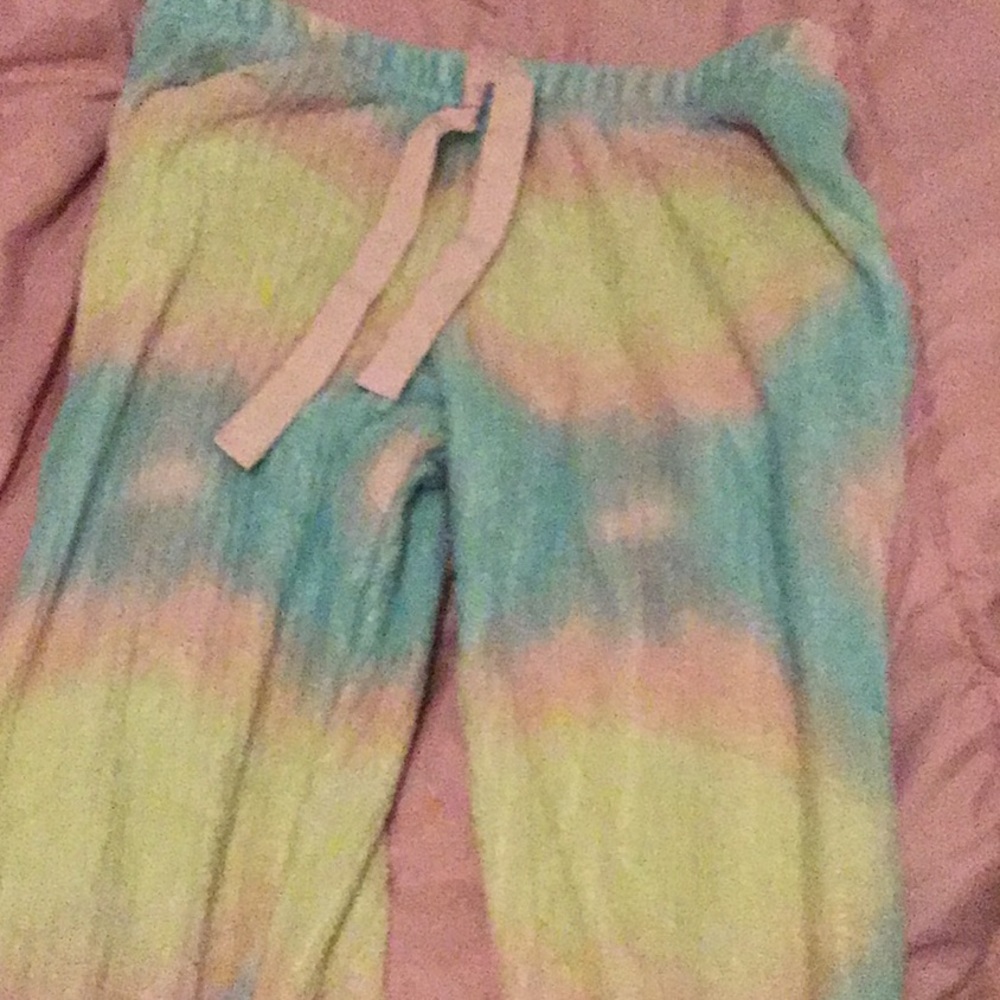 Rainbow pajama pants